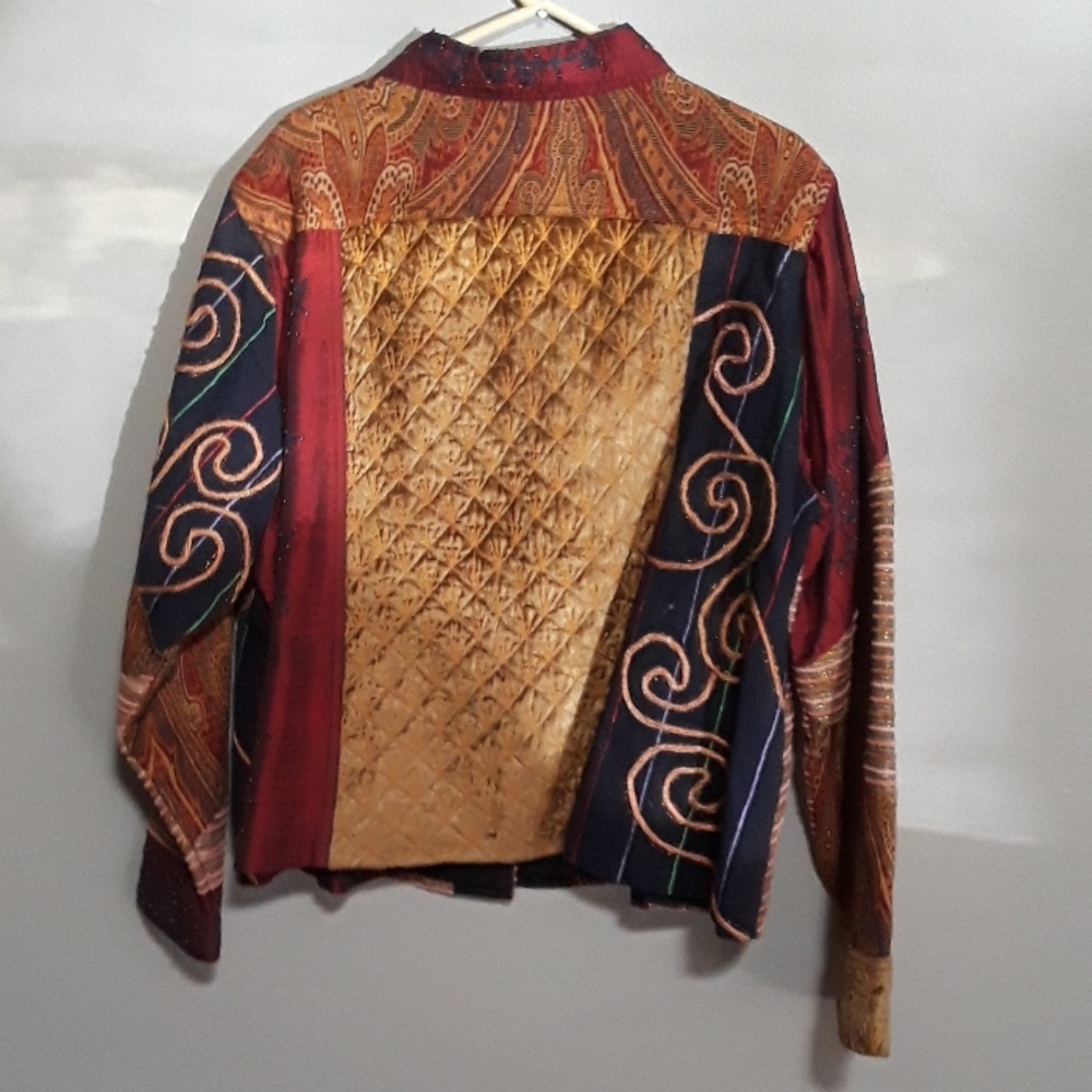 Coldwater Creek Patchwork Embroidered Jacket - image 3